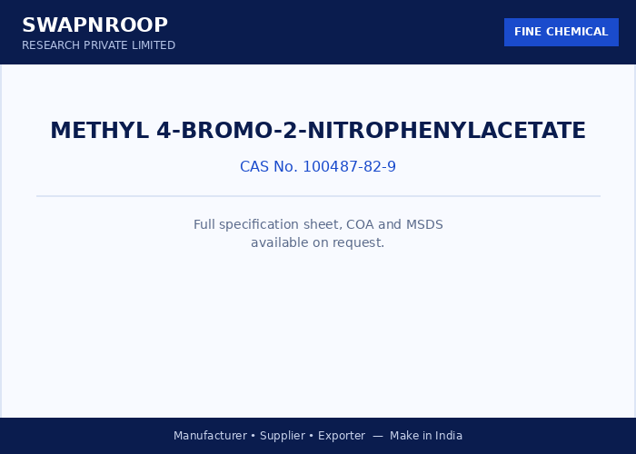 Methyl 4-bromo-2-nitrophenylacetate