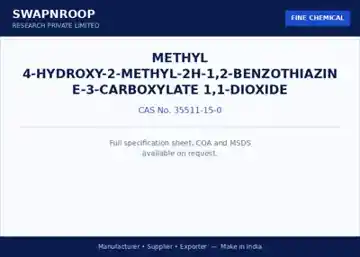 Methyl 4-hydroxy-2-methyl-2H-1,2-benzothiazine-3-carboxylate 1,1-dioxide CAS 35511-15-0 - SRPL