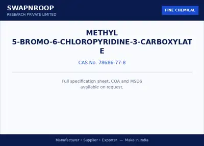 Methyl 5-bromo-6-chloropyridine-3-carboxylate CAS 78686-77-8 - SRPL