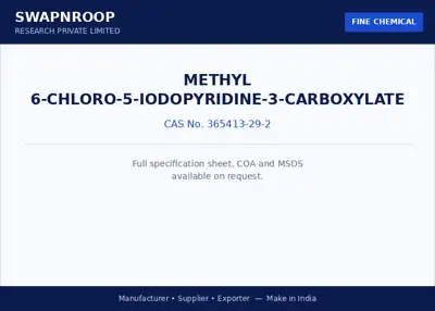Methyl 6-chloro-5-iodopyridine-3-carboxylate CAS 365413-29-2 - SRPL