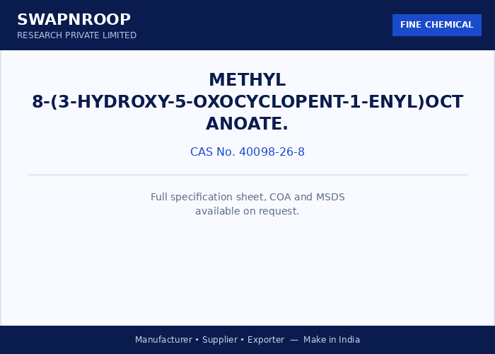 methyl 8-(3-hydroxy-5-oxocyclopent-1-enyl)octanoate.