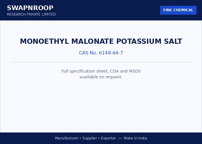 Monoethyl malonate potassium salt