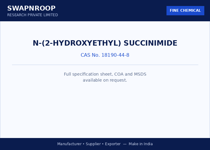 N-(2-Hydroxyethyl) succinimide