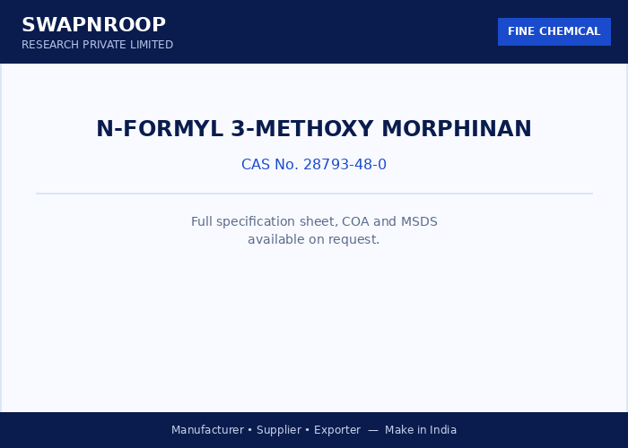 N-Formyl 3-methoxy Morphinan