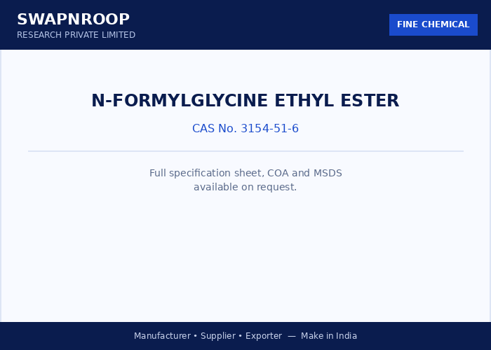 N-Formylglycine ethyl ester