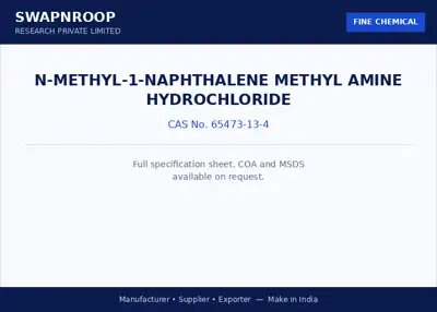 N-Methyl-1-Naphthalene Methyl Amine Hydrochloride CAS 65473-13-4 - SRPL