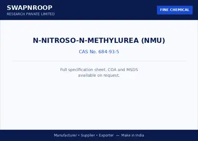 N-Nitroso-N-methylurea (NMU) CAS 684-93-5 - SRPL