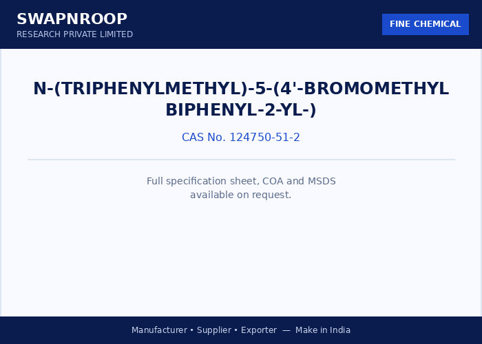 N-(TRIPHENYLMETHYL)-5-(4'-BROMOMETHYLBIPHENYL-2-YL-)