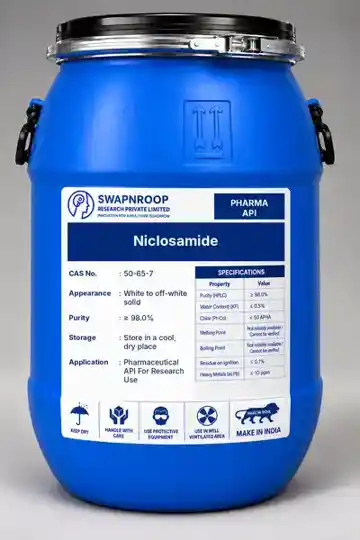 Niclosamide (CAS 50-65-7) - manufacturer, supplier & exporter India - SRPL