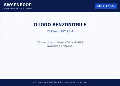 o-Iodo Benzonitrile (CAS 4387-36-4) - manufacturer, supplier & exporter India - SRPL