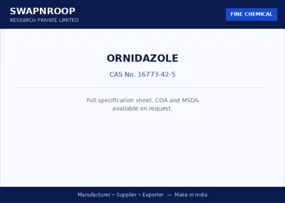 ORNIDAZOLE CAS 16773-42-5 - SRPL