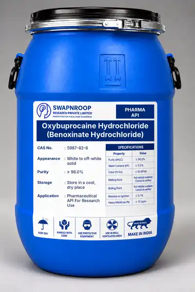 Oxybuprocaine Hydrochloride (Benoxinate Hydrochloride) CAS 5987-82-6 - SRPL