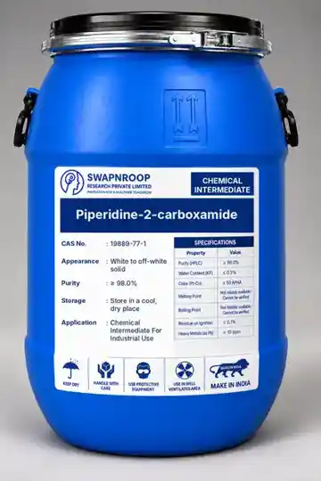 Piperidine-2-carboxamide (CAS 19889-77-1) - manufacturer, supplier & exporter India - SRPL