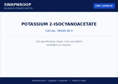 Potassium 2-isocyanoacetate CAS 58948-98-4 - SRPL