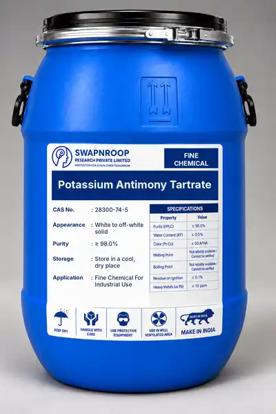Potassium Antimony Tartrate CAS 28300-74-5 - SRPL