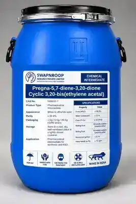 Pregna-5,7-diene-3,20-dione Cyclic 3,20-bis(ethylene acetal) CAS 5488-51-7 - SRPL