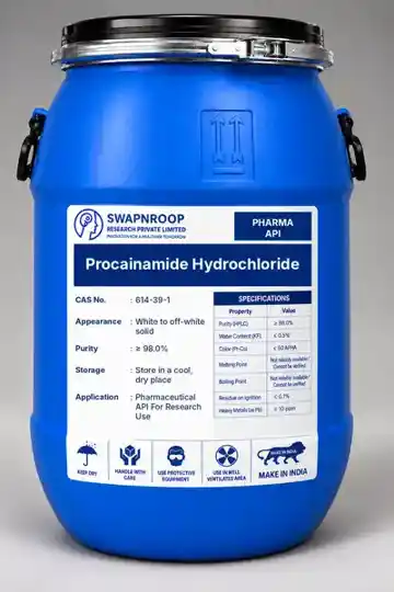 Procainamide Hydrochloride (CAS 614-39-1) - manufacturer, supplier & exporter India - SRPL