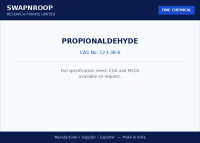 Propionaldehyde CAS 123-38-6 - SRPL