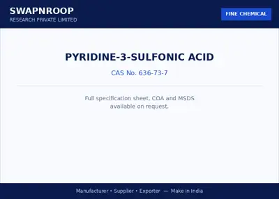 Pyridine-3-sulfonic acid CAS 636-73-7 - SRPL