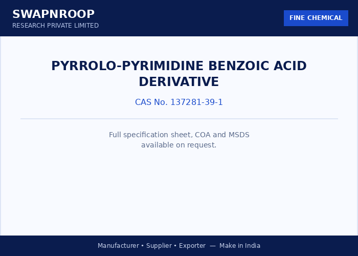 Pyrrolo-pyrimidine benzoic acid derivative