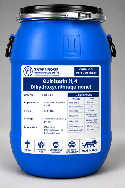 Quinizarin (1,4-Dihydroxyanthraquinone) (CAS 81-64-1) - manufacturer, supplier & exporter India - SRPL
