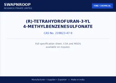 (R)-Tetrahydrofuran-3-yl 4-methylbenzenesulfonate CAS 219823-47-9 - SRPL