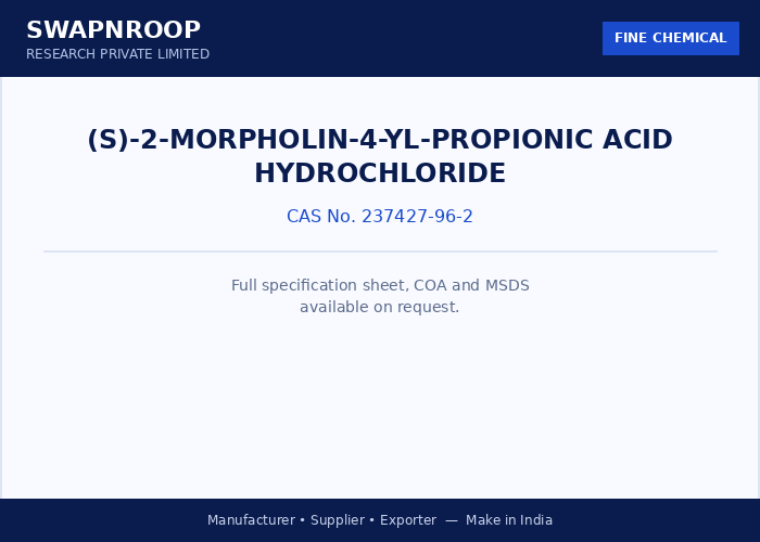 (S)-2-Morpholin-4-yl-propionic acid hydrochloride