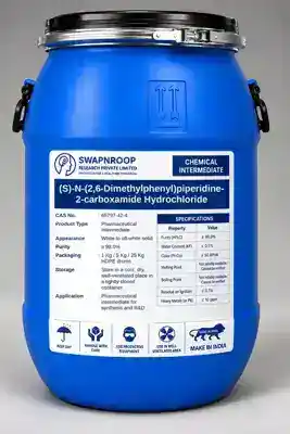(S)-N-(2,6-Dimethylphenyl)piperidine-2-carboxamide Hydrochloride CAS 65797-42-4 - SRPL