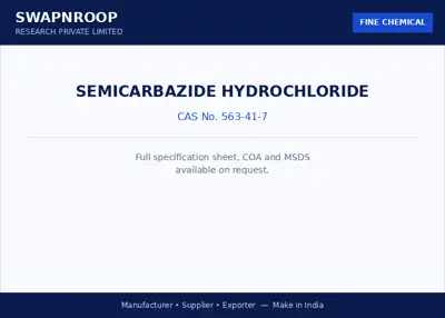 Semicarbazide hydrochloride CAS 563-41-7 - SRPL