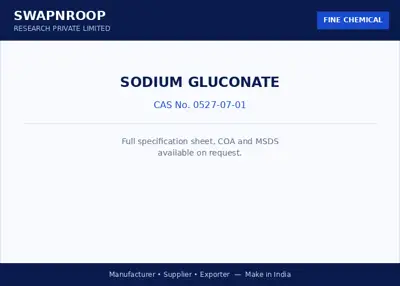 Sodium Gluconate CAS 0527-07-01 - SRPL