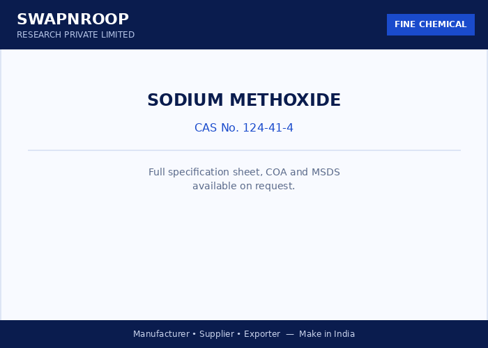 Sodium Methoxide