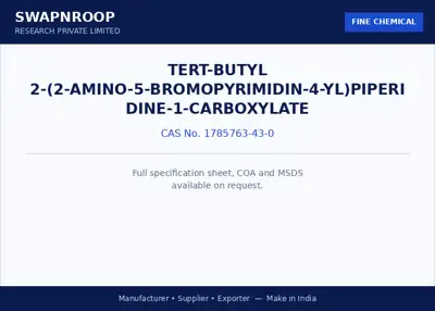 tert-butyl 2-(2-amino-5-bromopyrimidin-4-yl)piperidine-1-carboxylate CAS 1785763-43-0 - SRPL
