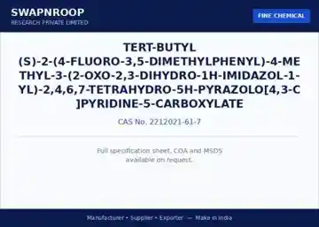 tert-Butyl (S)-2-(4-fluoro-3,5-dimethylphenyl)-4-methyl-3-(2-oxo-2,3-dihydro-1H-imidazol-1-yl)-2,4,6,7-tetrahydro-5H-pyrazolo[4,3-c]pyridine-5-carboxylate CAS 2212021-61-7 - SRPL