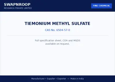 Tiemonium Methyl Sulfate CAS 6504-57-0 - SRPL