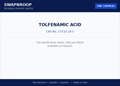 TOLFENAMIC ACID CAS 13710-19-5 - SRPL