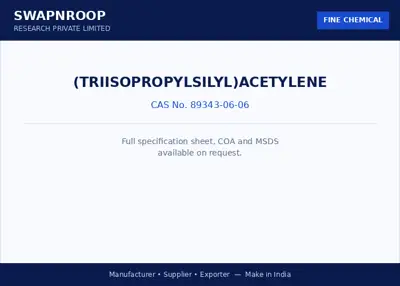 (Triisopropylsilyl)acetylene CAS 89343-06-06 - SRPL