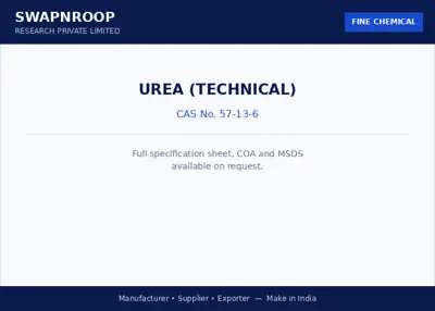 Urea (Technical) (CAS 57-13-6) - manufacturer, supplier & exporter India - SRPL