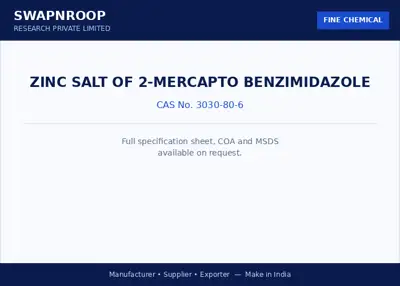 Zinc salt of 2-Mercapto Benzimidazole CAS 3030-80-6 - SRPL